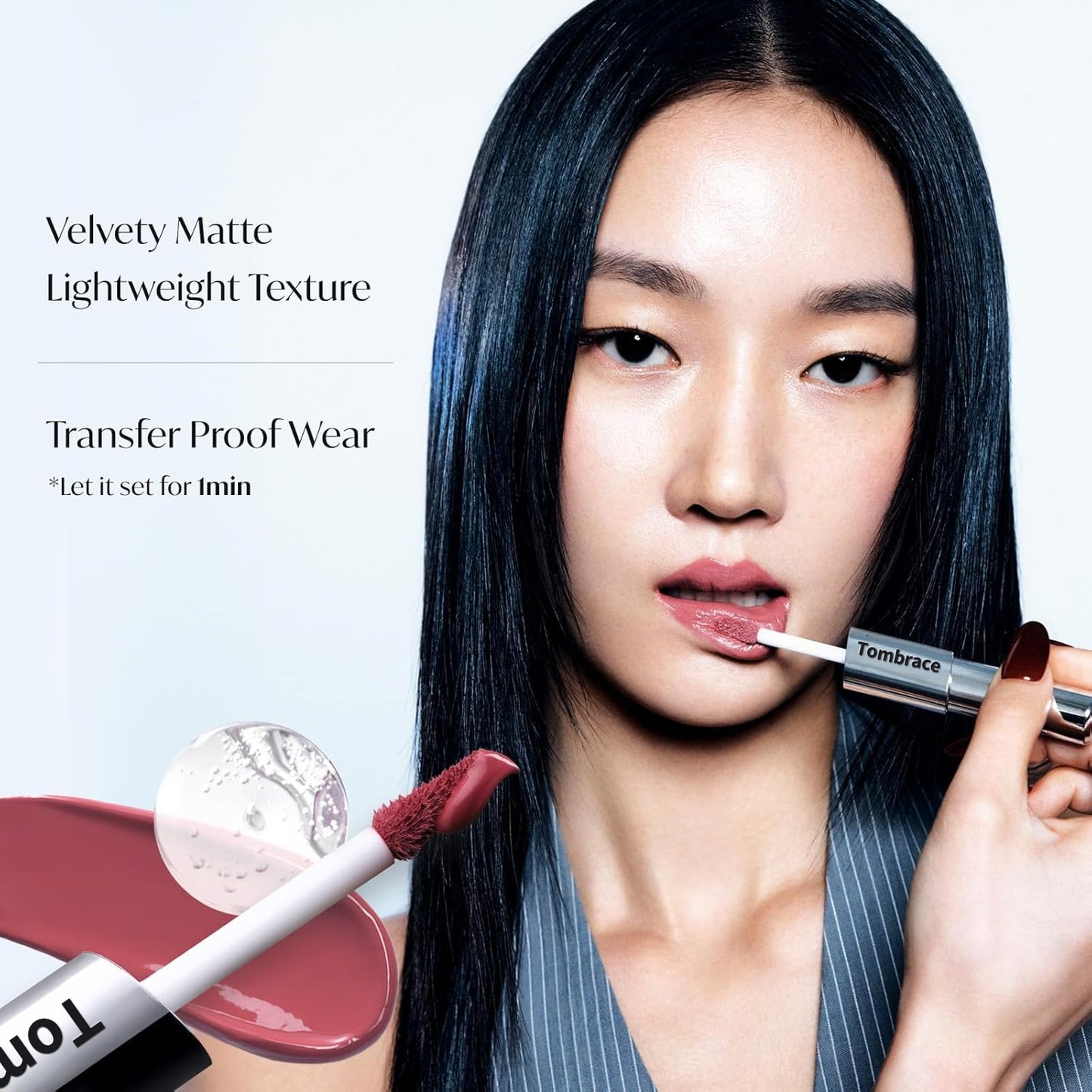 Tombrace Perfect Twin Lip — Dual-Ended Liquid Lipstick with Velvet Matte Color and Glossy Shine
