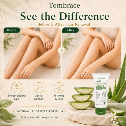 Tombrace Natural Gentle Hair Removal Cream | For Women & Men, Sensitive Skin