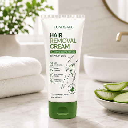 Tombrace Natural Gentle Hair Removal Cream | For Women & Men, Sensitive Skin